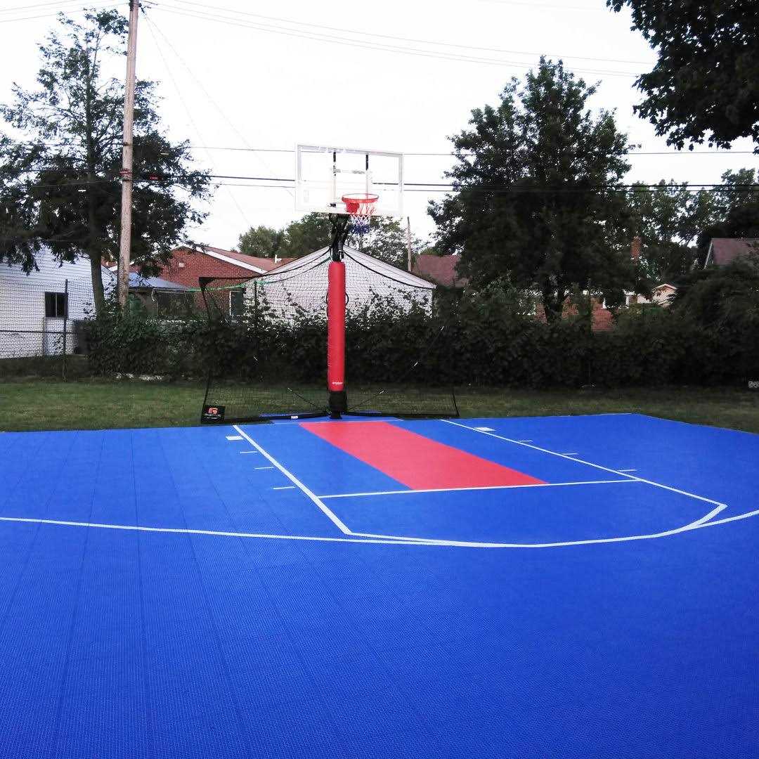 Outdoor Basketball Court 12 x 12 Plastic Interlocking Deck Tile FlooringInc - Image 5