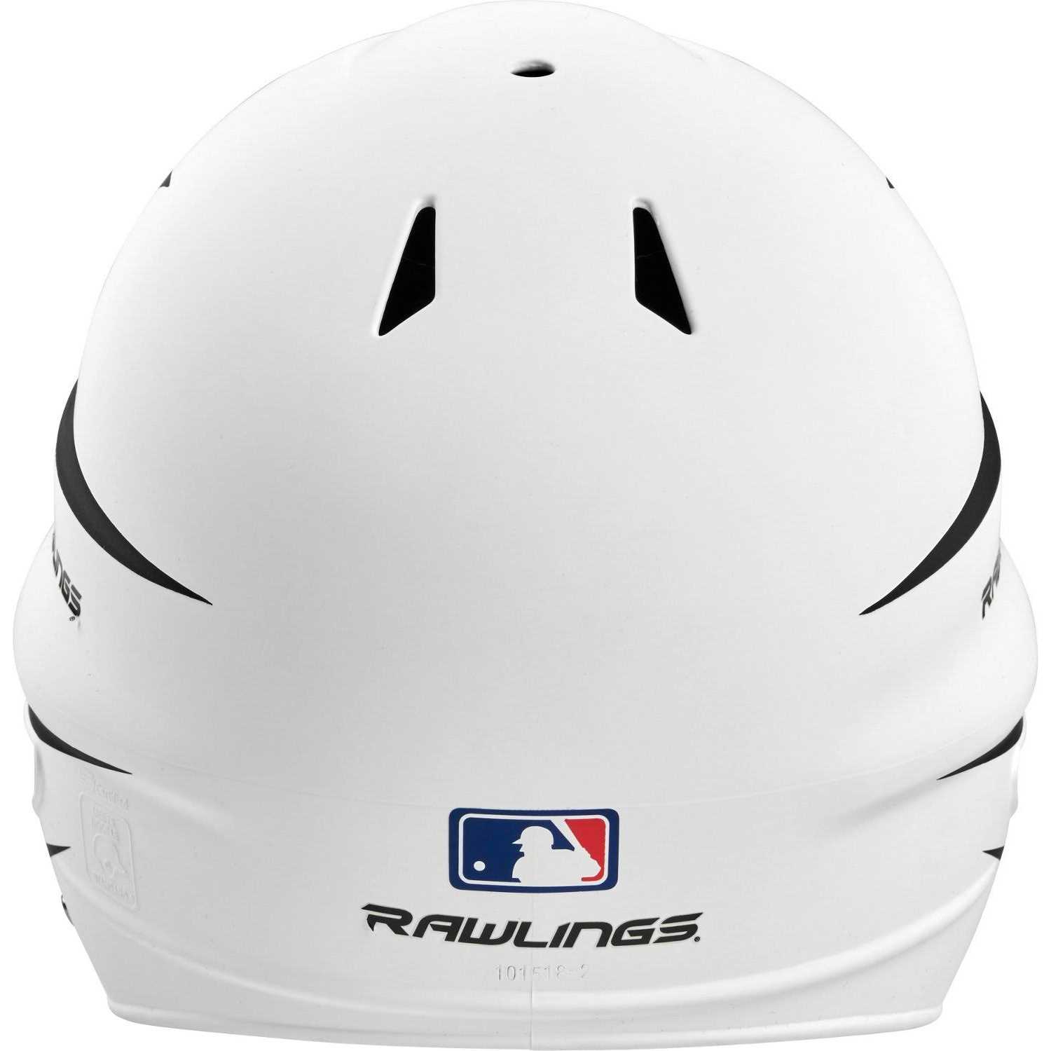 Rawlings Youth Storm Matte 2 Tone Fastpitch Helmet White - Image 4