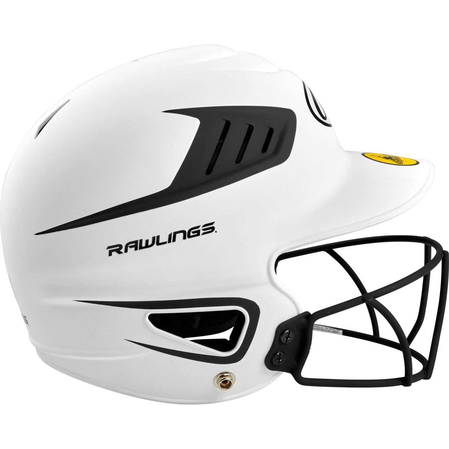 Rawlings Youth Storm Matte 2 Tone Fastpitch Helmet White - Image 5