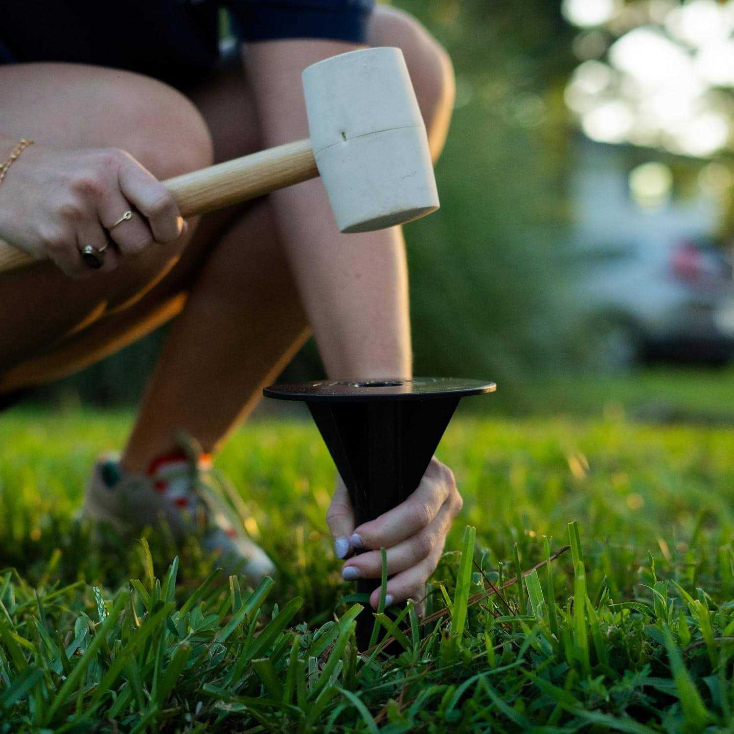 Rukket Sports Driveway Guard Adjustable Barricade Net & Ground Stakes - Image 4