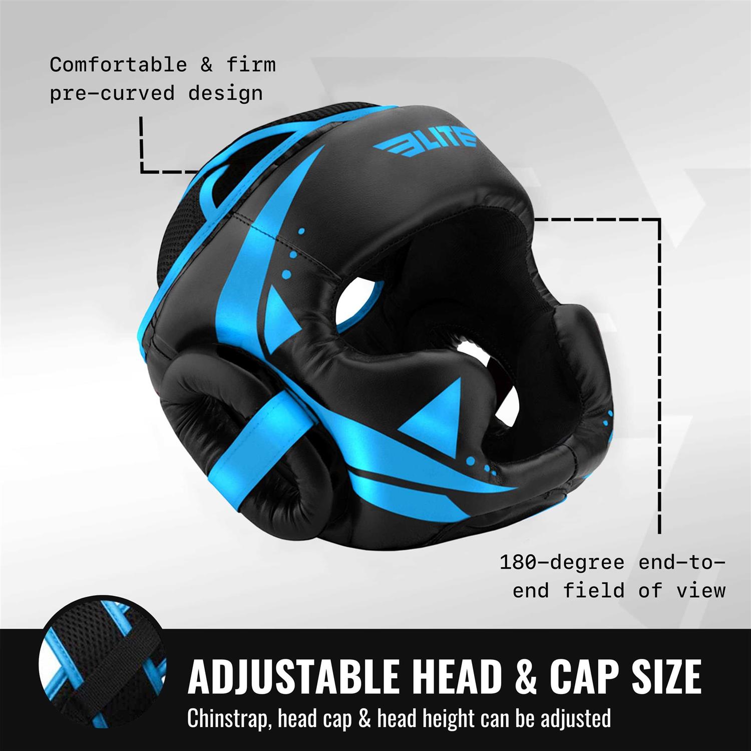 Elite Sports Boxing MMA Sparring Kickboxing Headgear for Men - Image 4