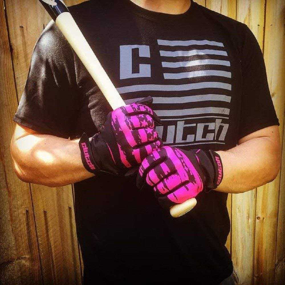 Clutch Sports Apparel American Flag Baseball and Softball Batting Gloves Super Grip Finger Fit for Adult and Youth - Image 4