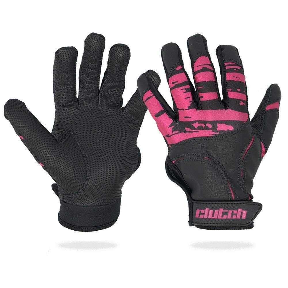 Clutch Sports Apparel American Flag Baseball and Softball Batting Gloves Super Grip Finger Fit for Adult and Youth - Image 5