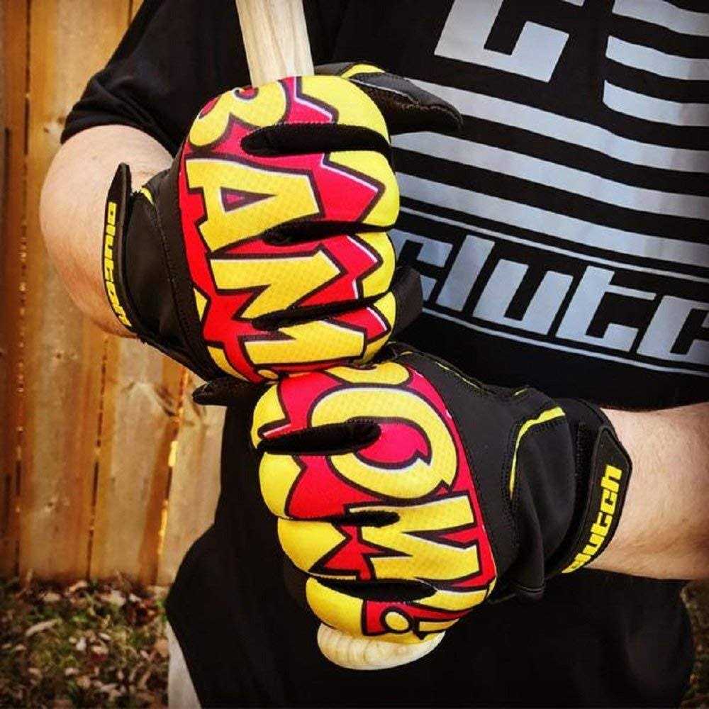 Clutch Sports Apparel American Flag Baseball and Softball Batting Gloves Super Grip Finger Fit for Adult and Youth - Image 3