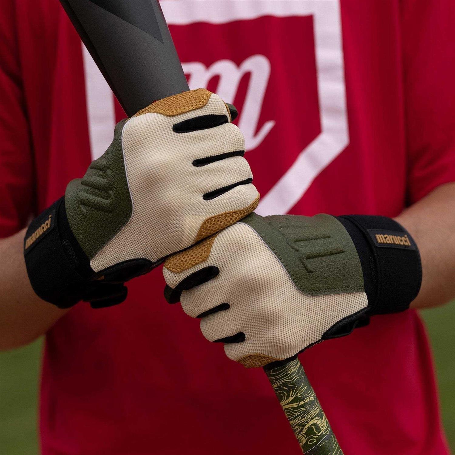 Marucci Adult Blacksmith Full Wrap Batting Gloves - Image 4
