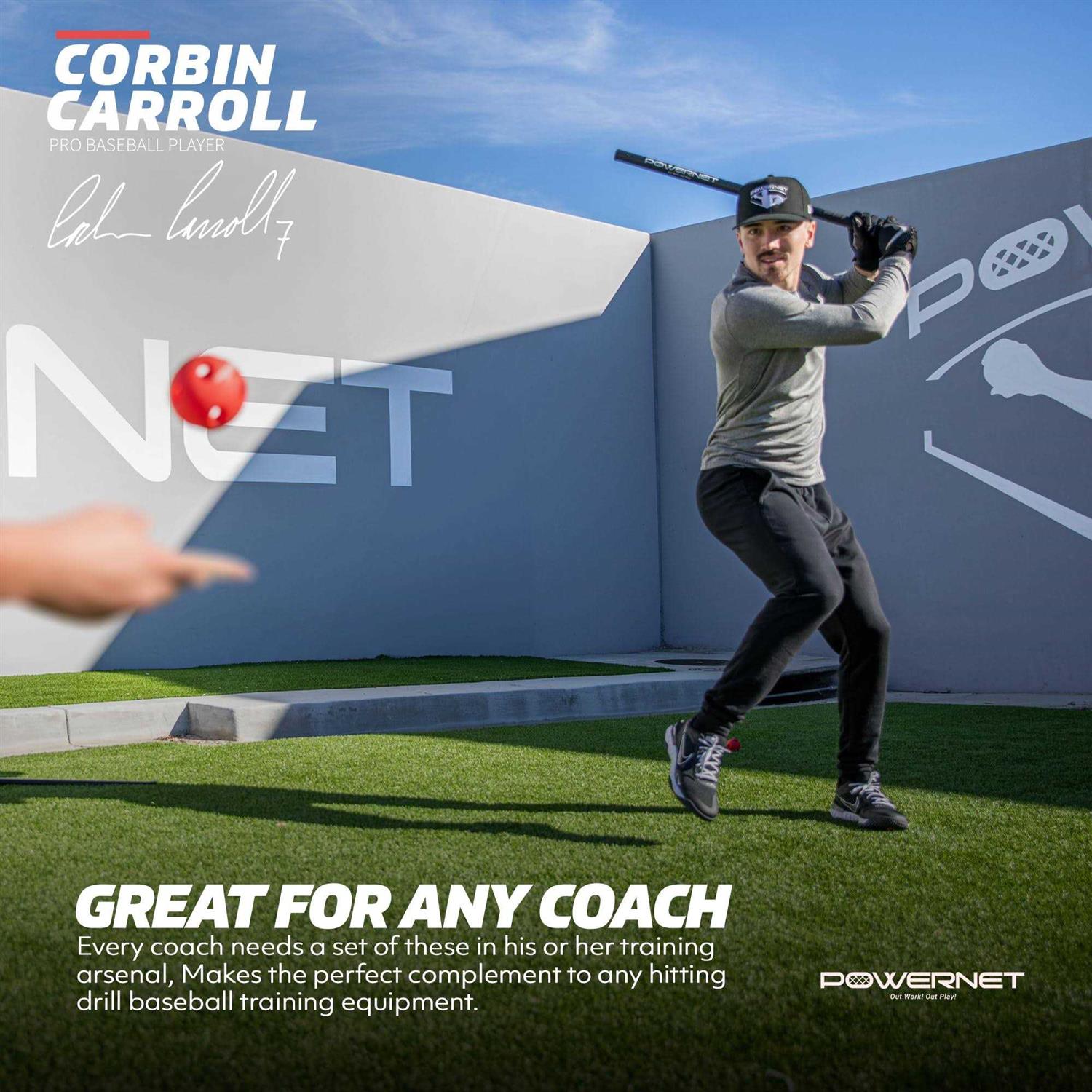 Powernet Bucket with Cushioned Seat and Training Balls Bundle 2.8 inch Weighted Balls + Crushers + Bucket - Image 3