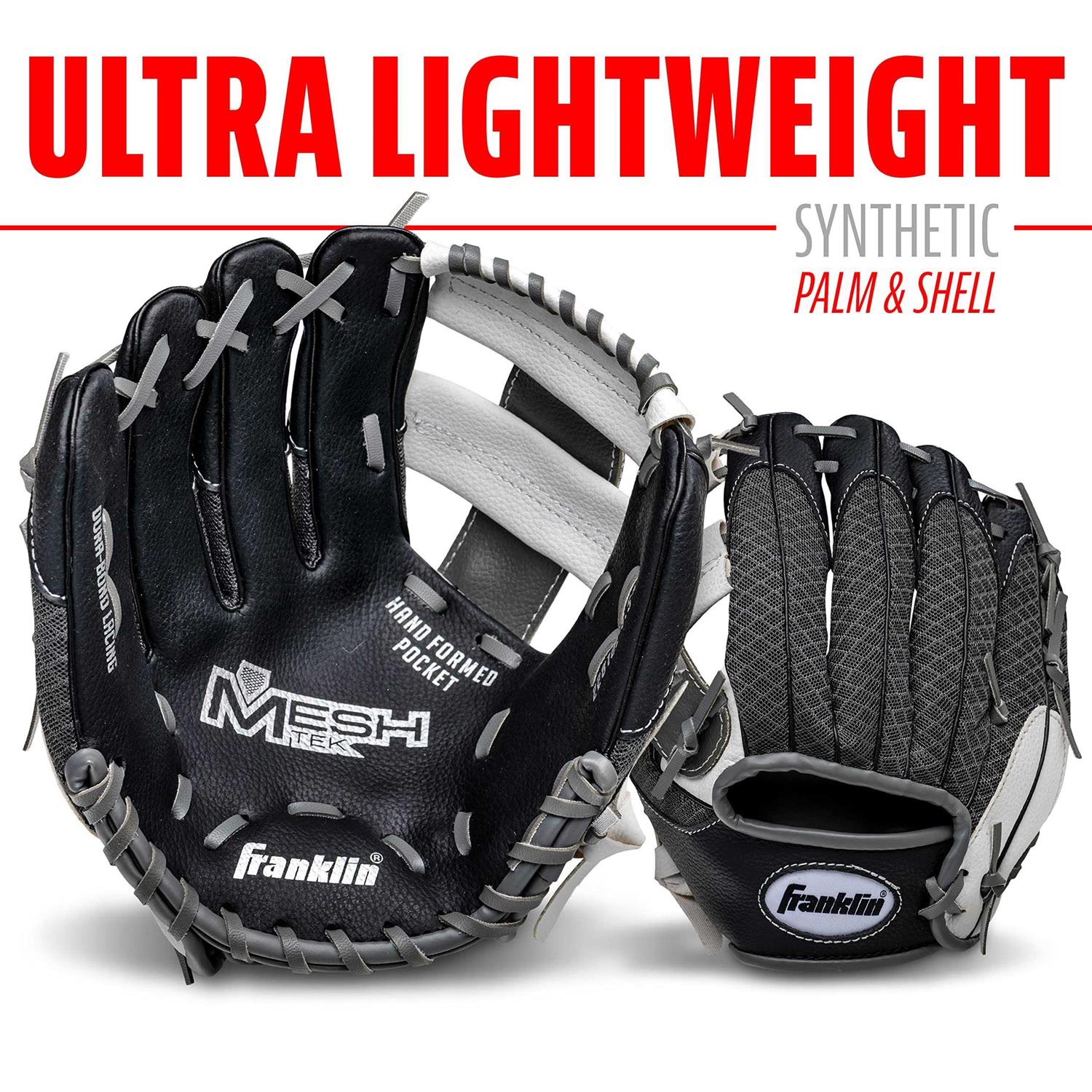 Franklin Meshtek 9.5 T-Ball Glove with Ball - Image 5