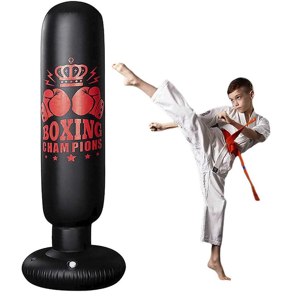 Jetcloudlive Boxing Punch Bag Punching Bag with Stand for Kids Freestanding Boxing Speed Bag for Practicing Karate - Image 5