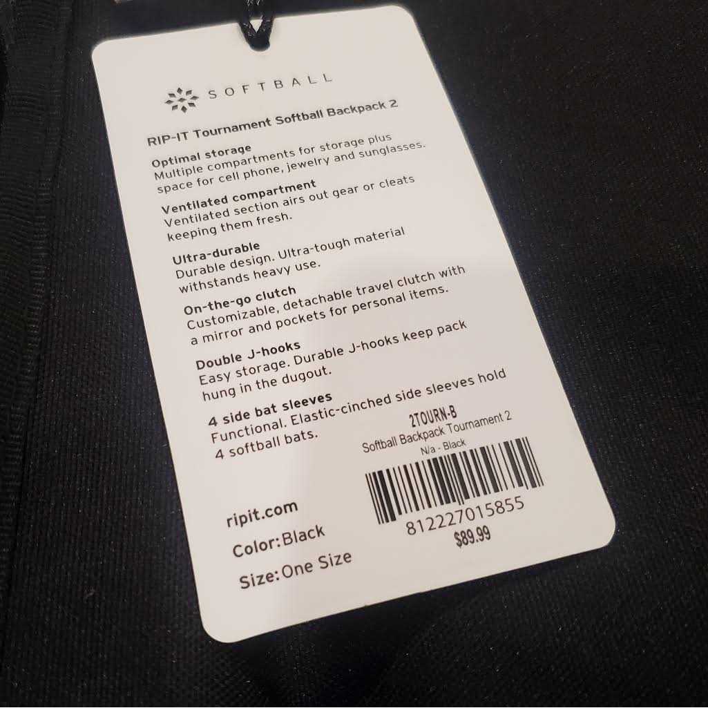 Rip-IT Tournament 2 Softball Backpack - Image 4