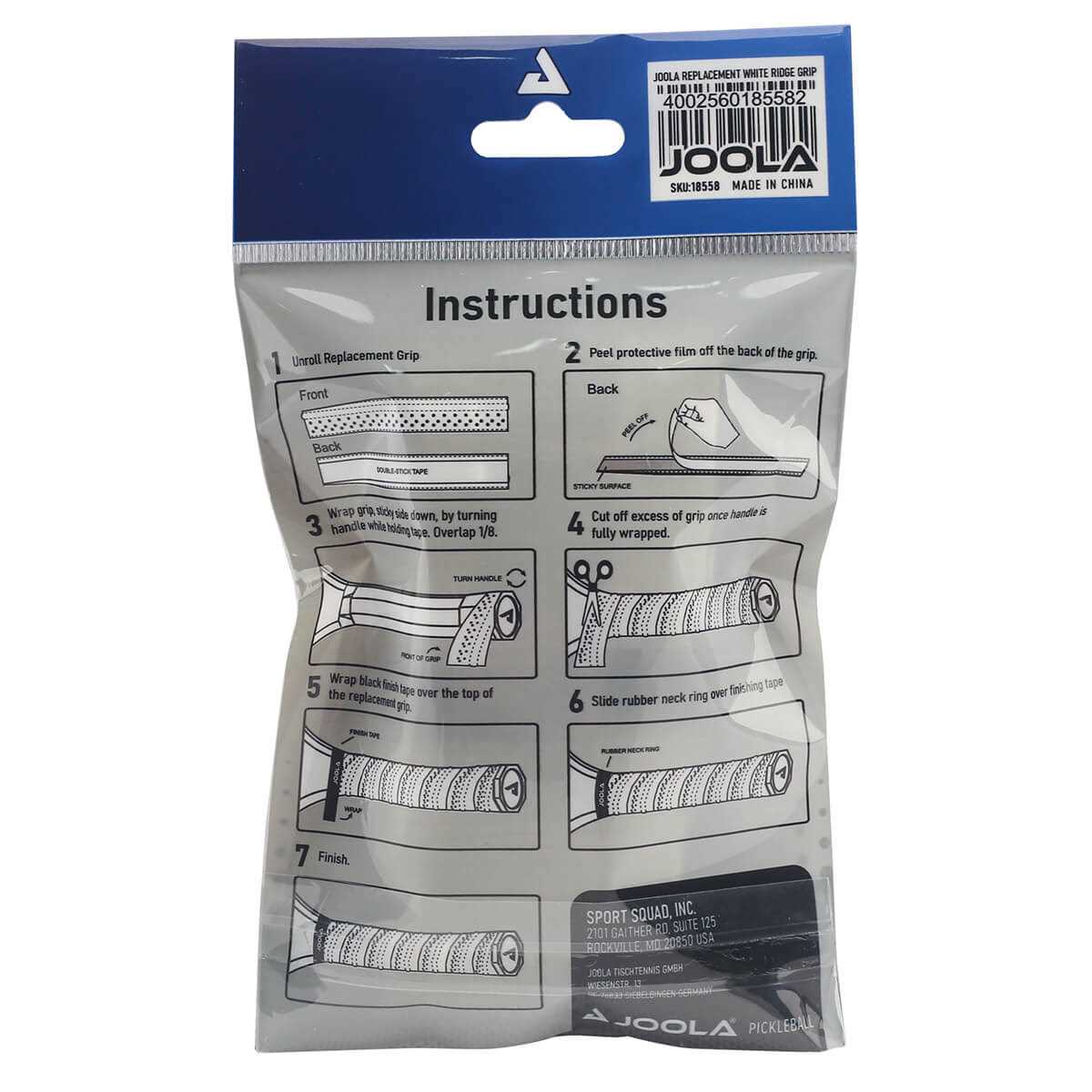 JOOLA Replacement White Ridge Grip - Image 3