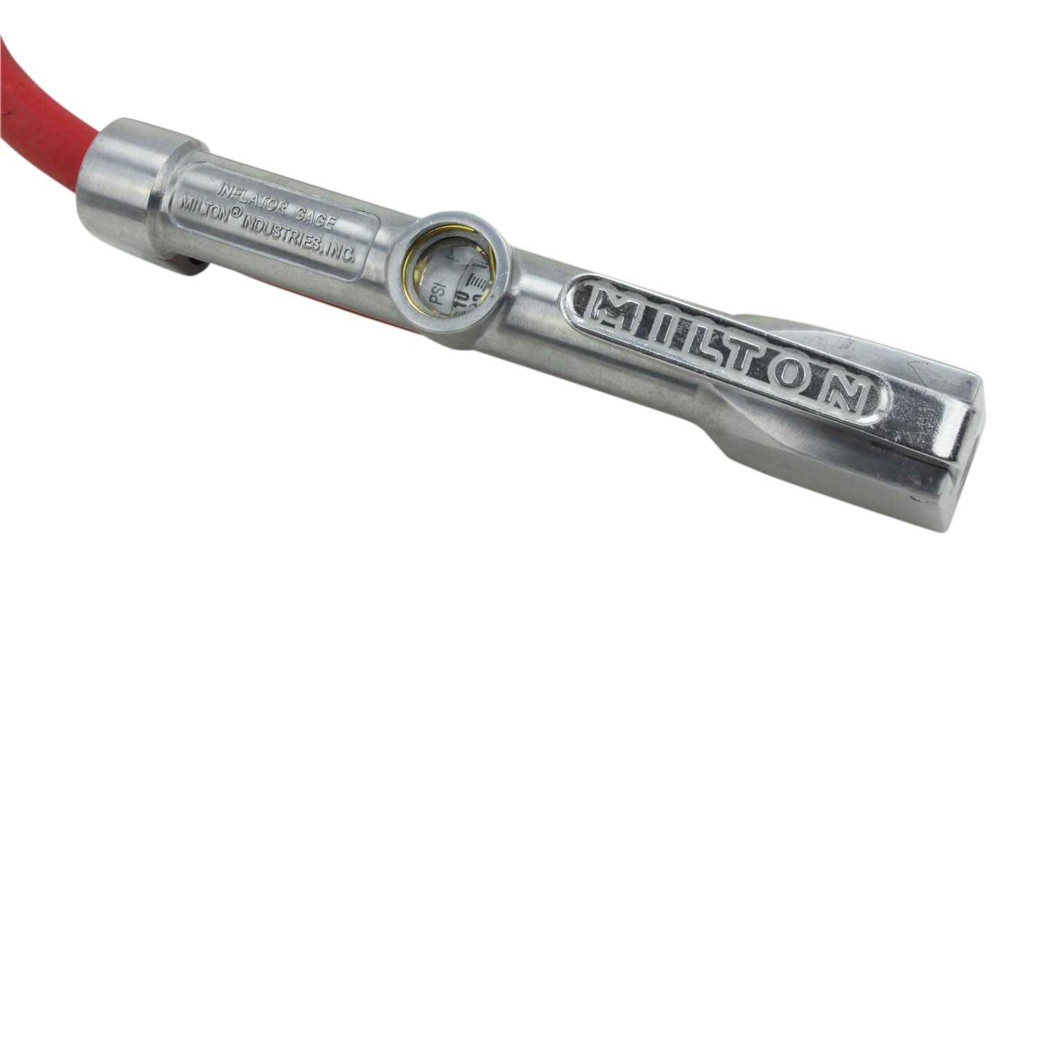 Milton Straight Foot Chuck Tire Inflator Gauge S-516 - Image 4
