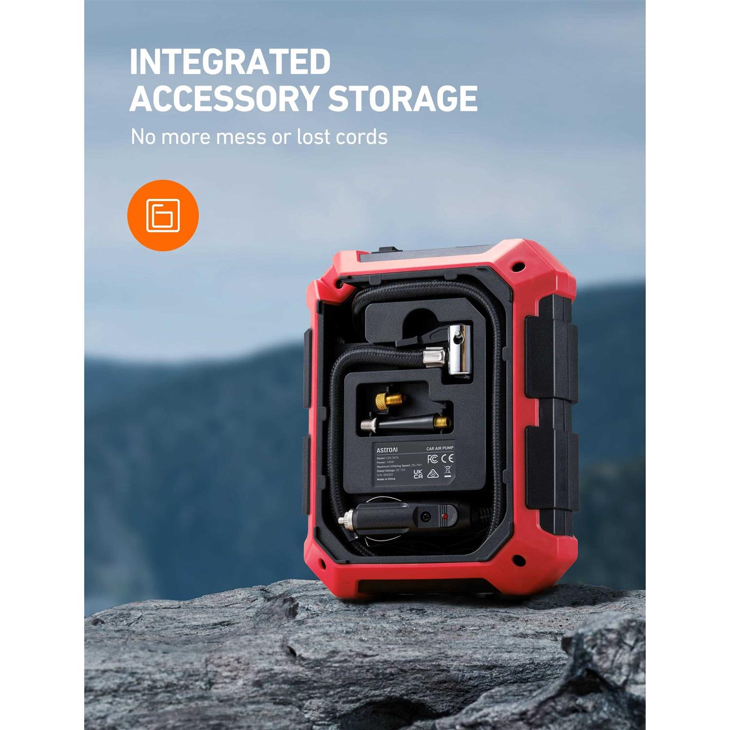 AstroAI Tire Inflator Portable Air Compressor 100PSI Air Pump for Car Tires - Image 4