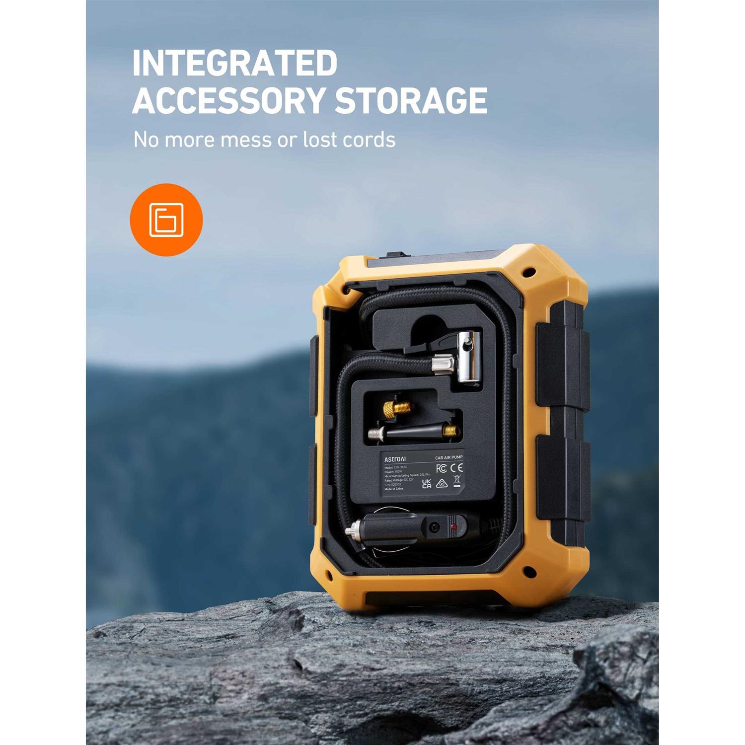 AstroAI Tire Inflator Portable Air Compressor 100PSI Air Pump for Car Tires - Image 3