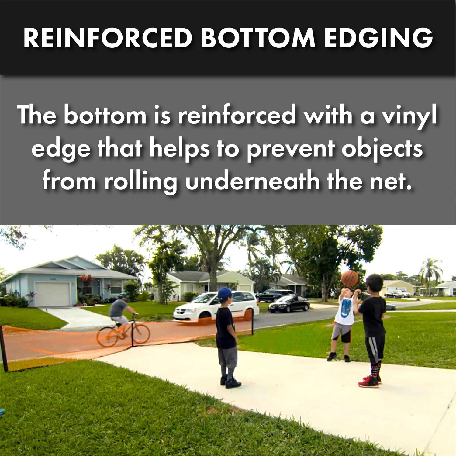 Play It Safe Driveway Net Removable Orange Safety Netting - Image 3