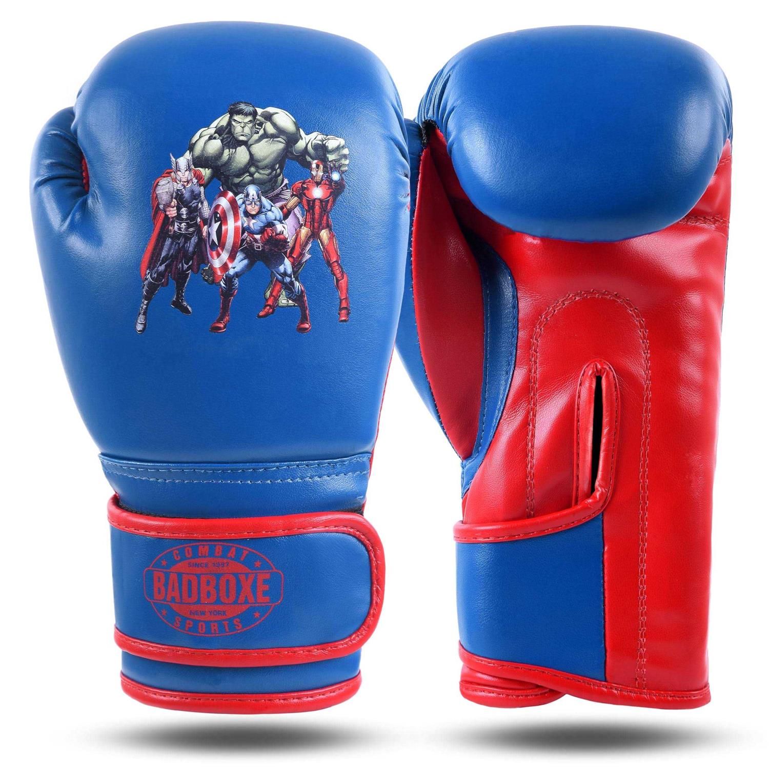 Kids Boxing Gloves 6oz WHITE/BLUE 6oz - Image 3