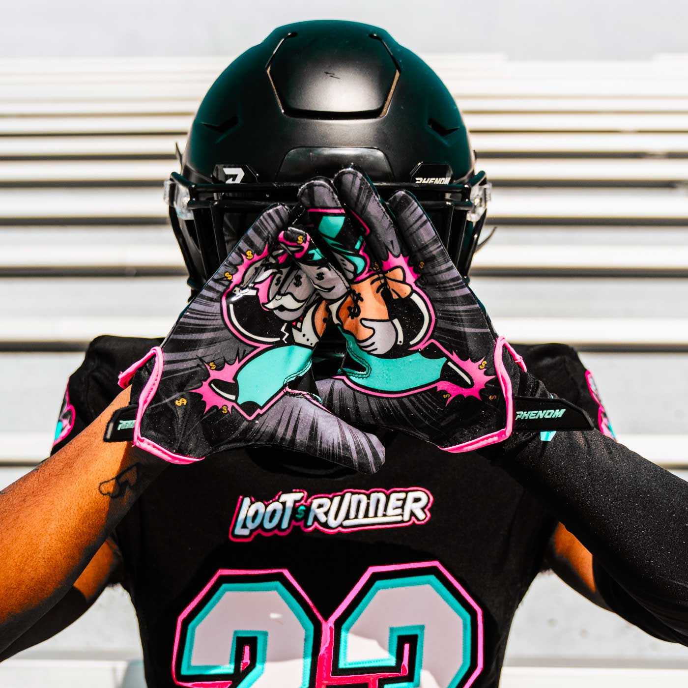 Phenom Elite Loot Runner Football Gloves - Image 5