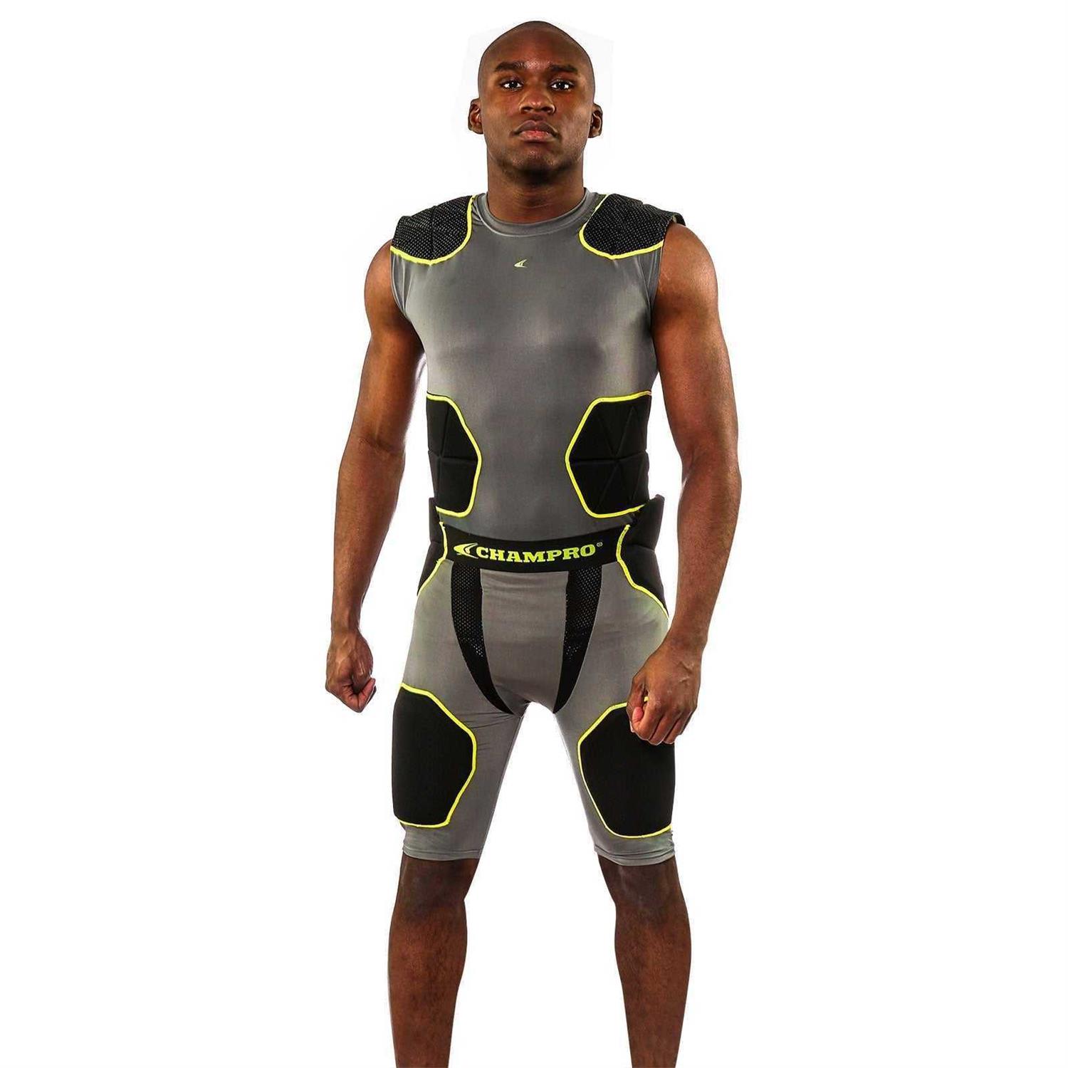 Champro Tri-Flex Football Compression Shirt with Cushion System - Image 3