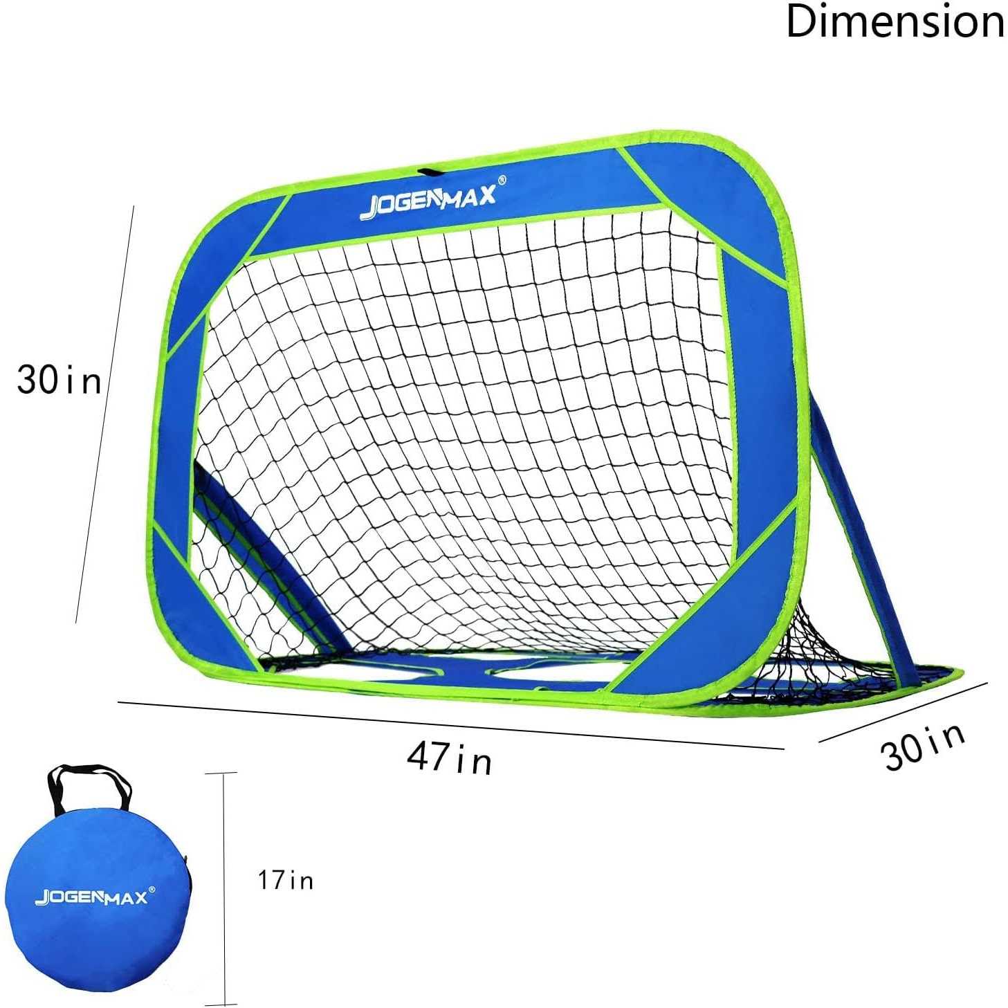 JOGENMAX Soccer Goals for Backyard 2-in-1 Pop-up Soccer Net - Image 5