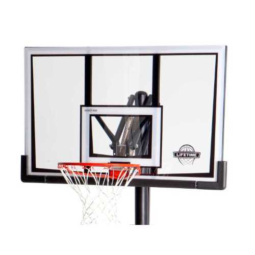 Lifetime 90061 Portable Basketball System, 52 Inch Shatterproof Backboard,Black - Image 4