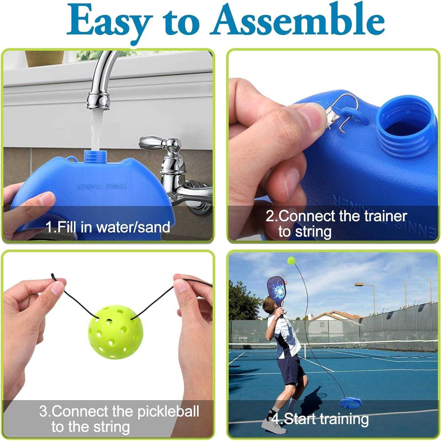 Nchampionba Match Buddy Pickleball Trainer Matchbuddy Pickleball Trainer,Pickleball Match Buddy - Image 3