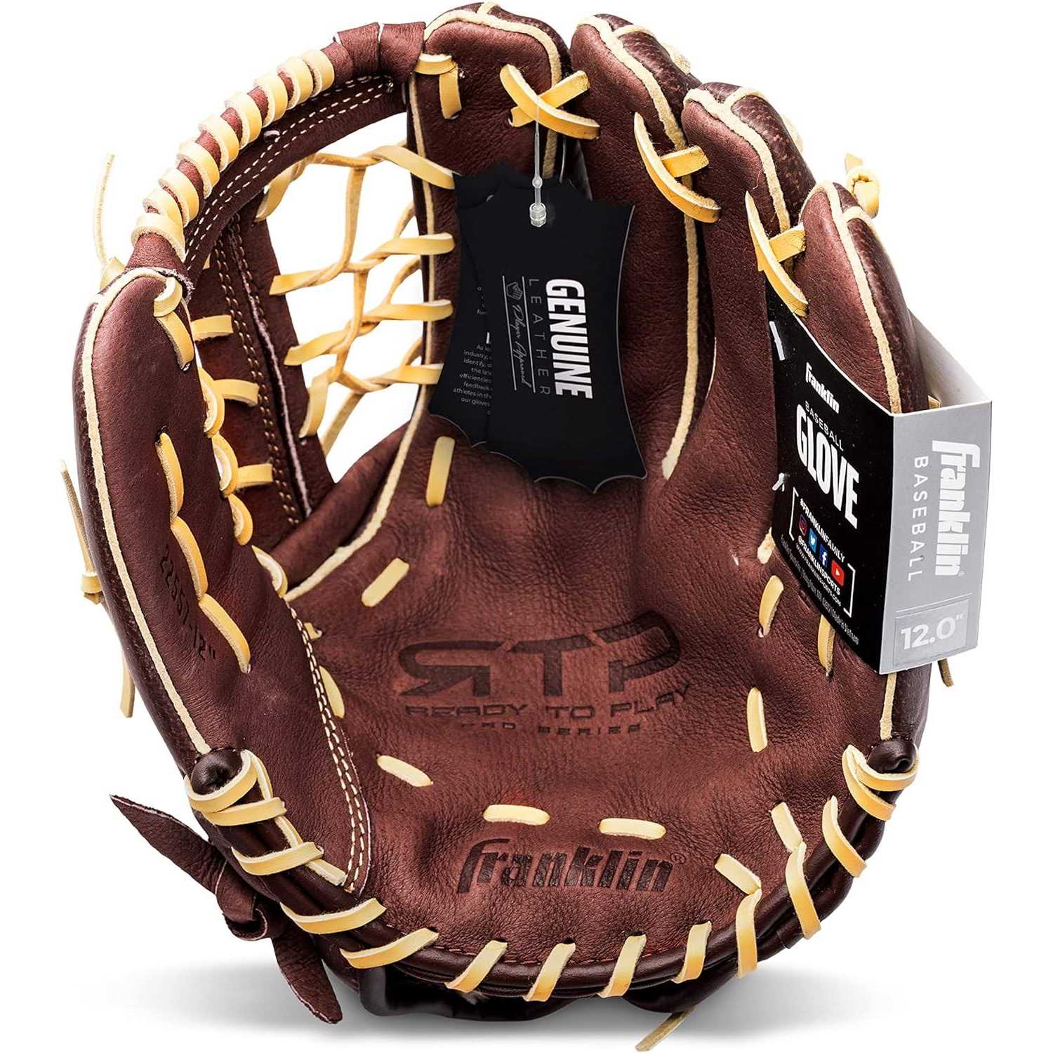 Franklin Sports RTP Pro Pigskin Baseball Fielding Glove - Image 4