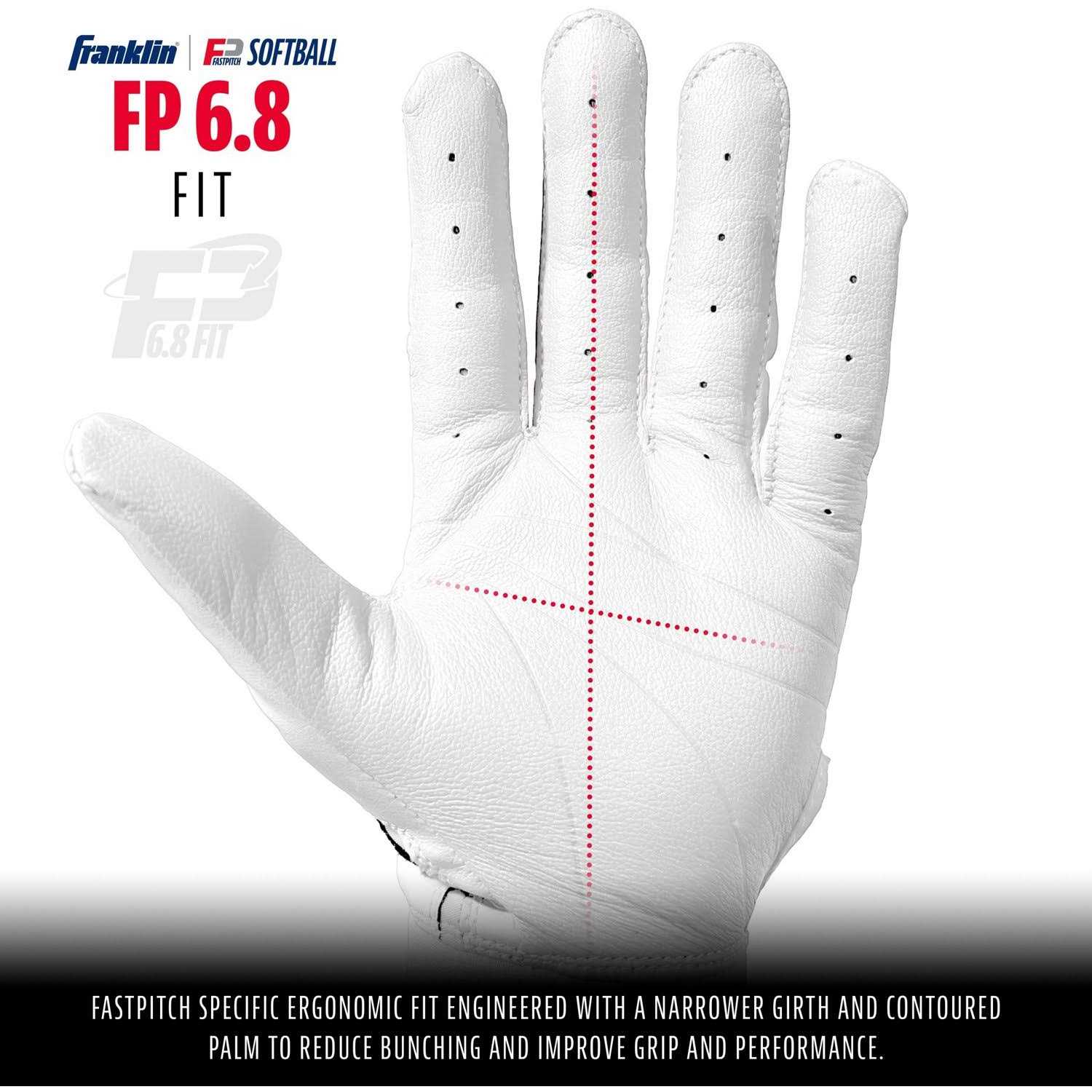 Franklin CFX Pro Softball Fastpitch Women's Batting Gloves - Image 2