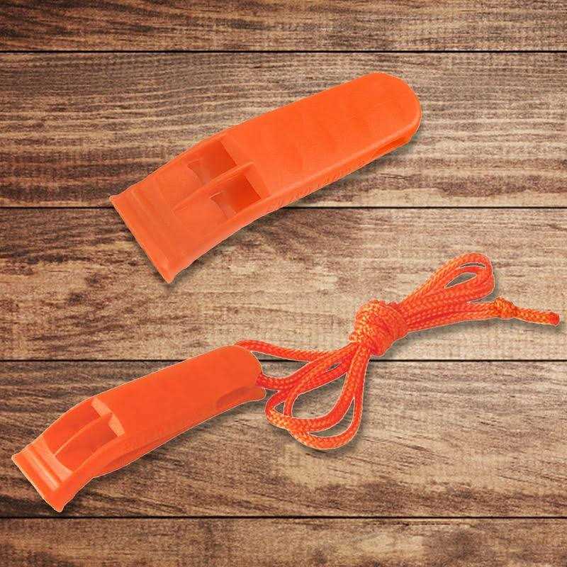 AUGSUN 20 Pcs Emergency Safety Whistle Plastic Whistles Set with Lanyard - Image 4