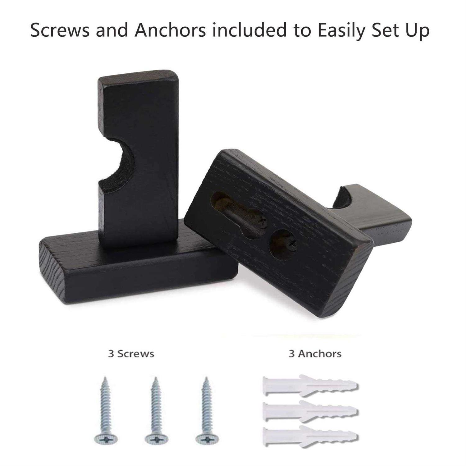 Orga'Neat Baseball Bat Display Case Wall Mount Solid Ash Tree Handmade Horizontal Rack w/Hidden Screws&Soft Liner for Baseball Softball Display - Image 3