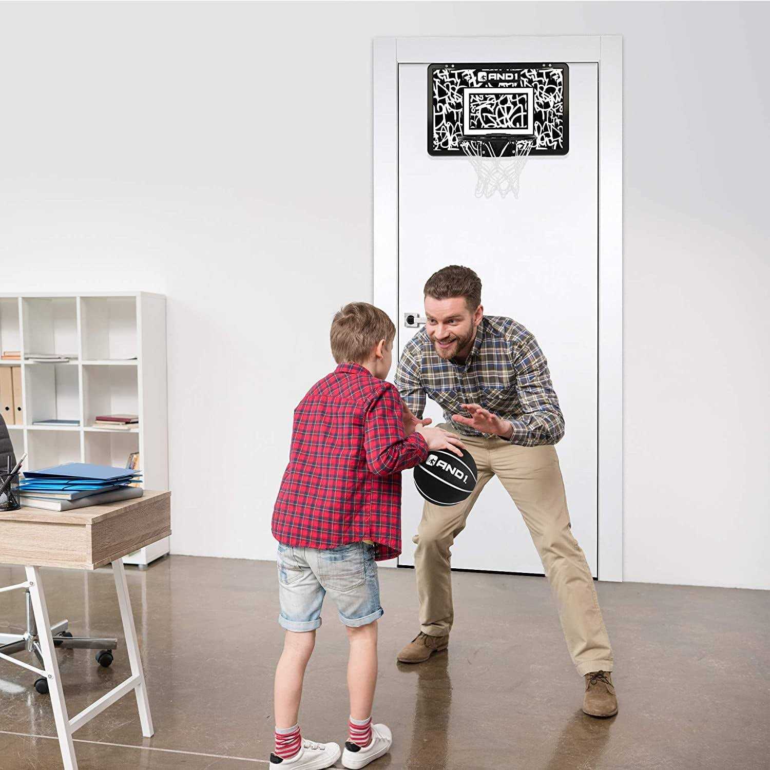 And1 Indoor Basketball Hoop Mini Basketball Hoop Over the Door - Image 3