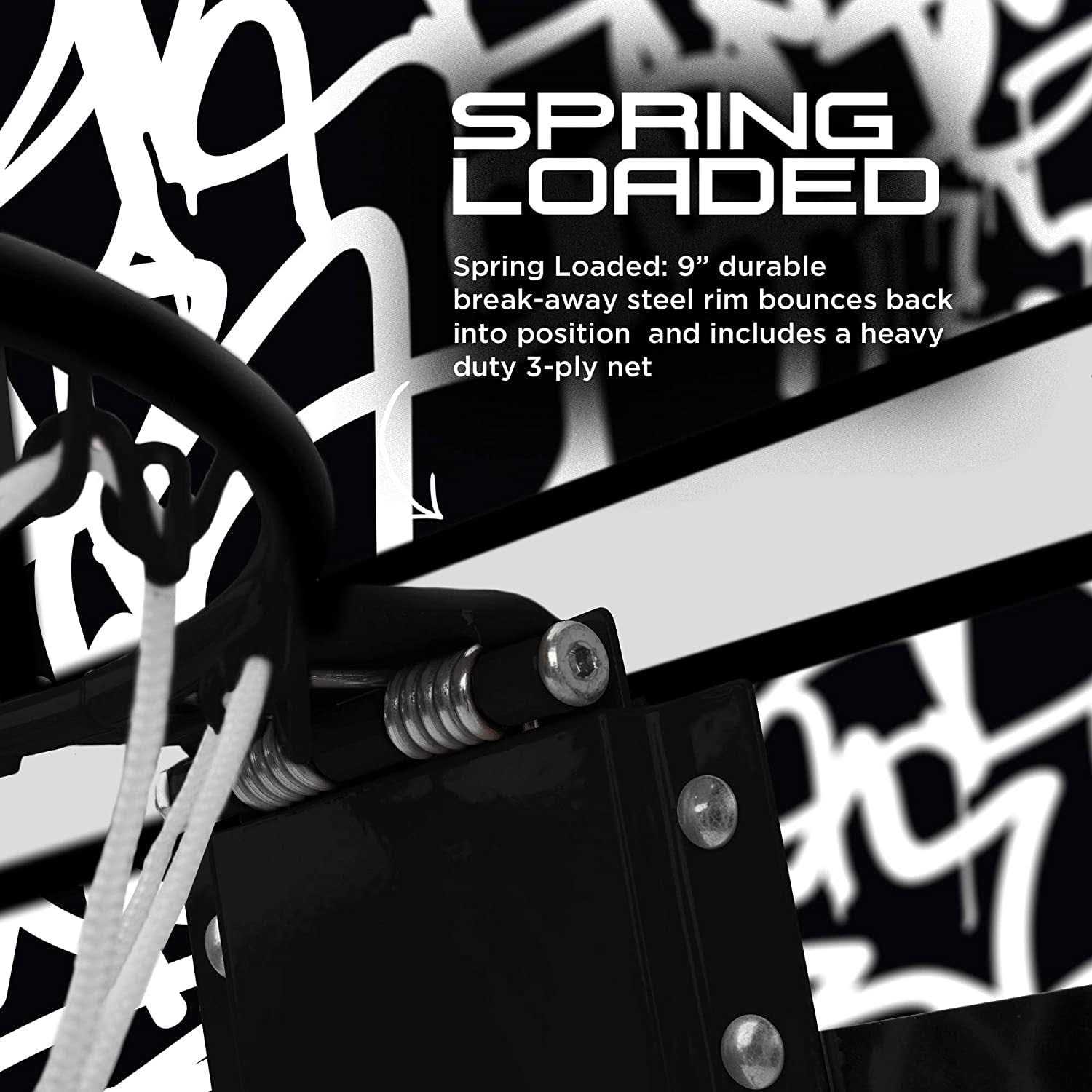 And1 Indoor Basketball Hoop Mini Basketball Hoop Over the Door - Image 5