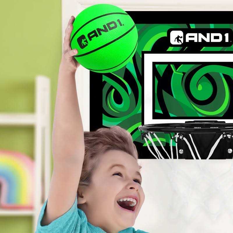 And1 Indoor Basketball Hoop Mini Basketball Hoop Over the Door - Image 5