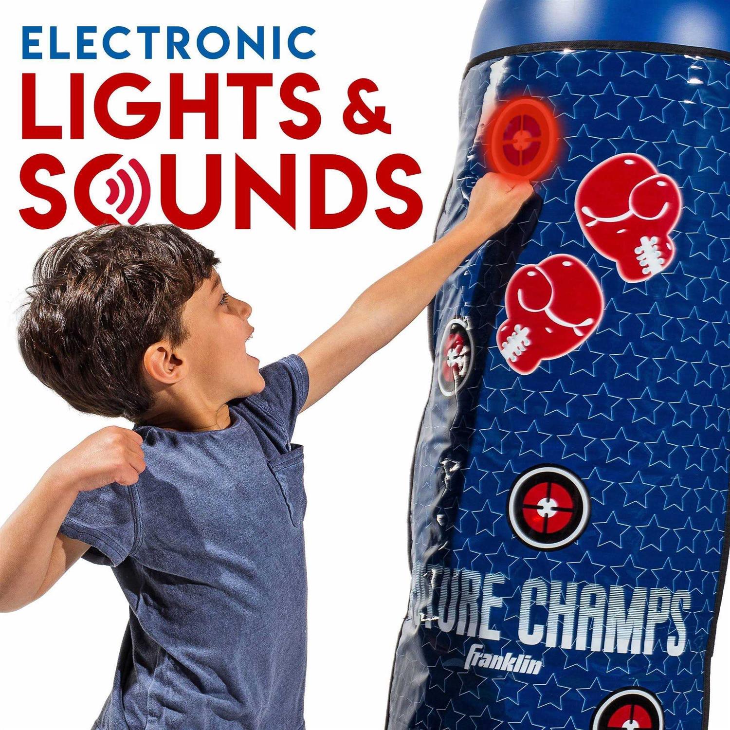 Franklin Sports Future Champs Electronic Inflatable Boxing Bag - Image 3