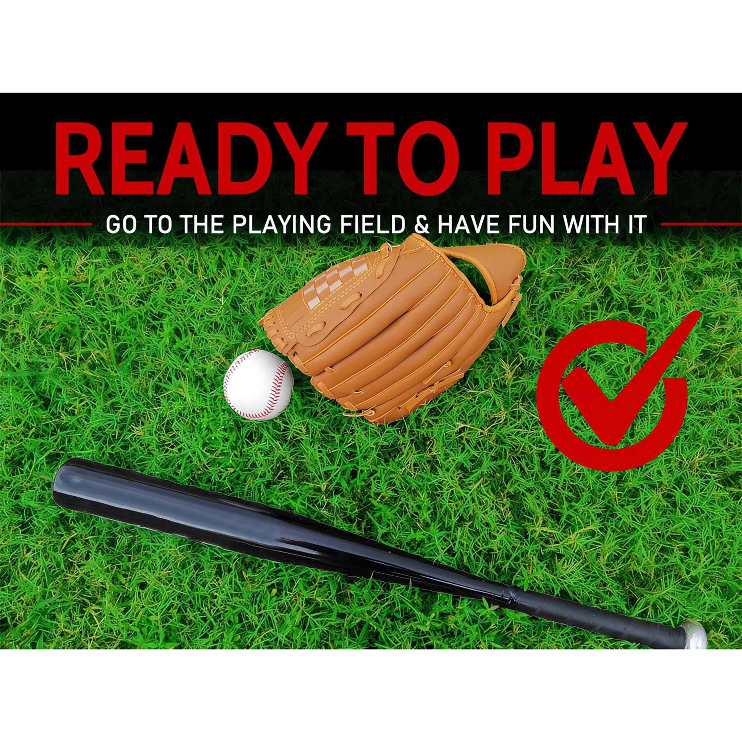 EASY BIG Softball Baseball Bat Set with Glove and Balls - Image 3