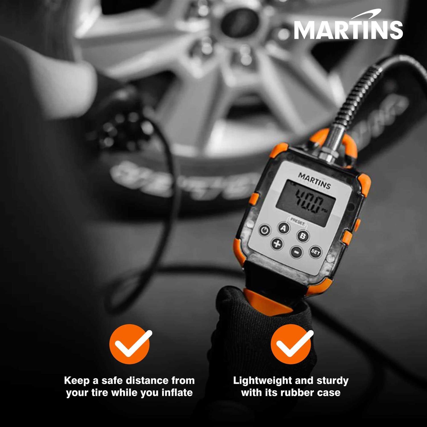 Martins Industries Automatic Tire Inflator Flatematic Handheld - Image 3