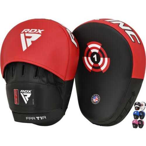 RDX Boxing Pads Curved Focus Mitts, Maya Hide Leather Kara Hook and jab Training Pads - Image 3
