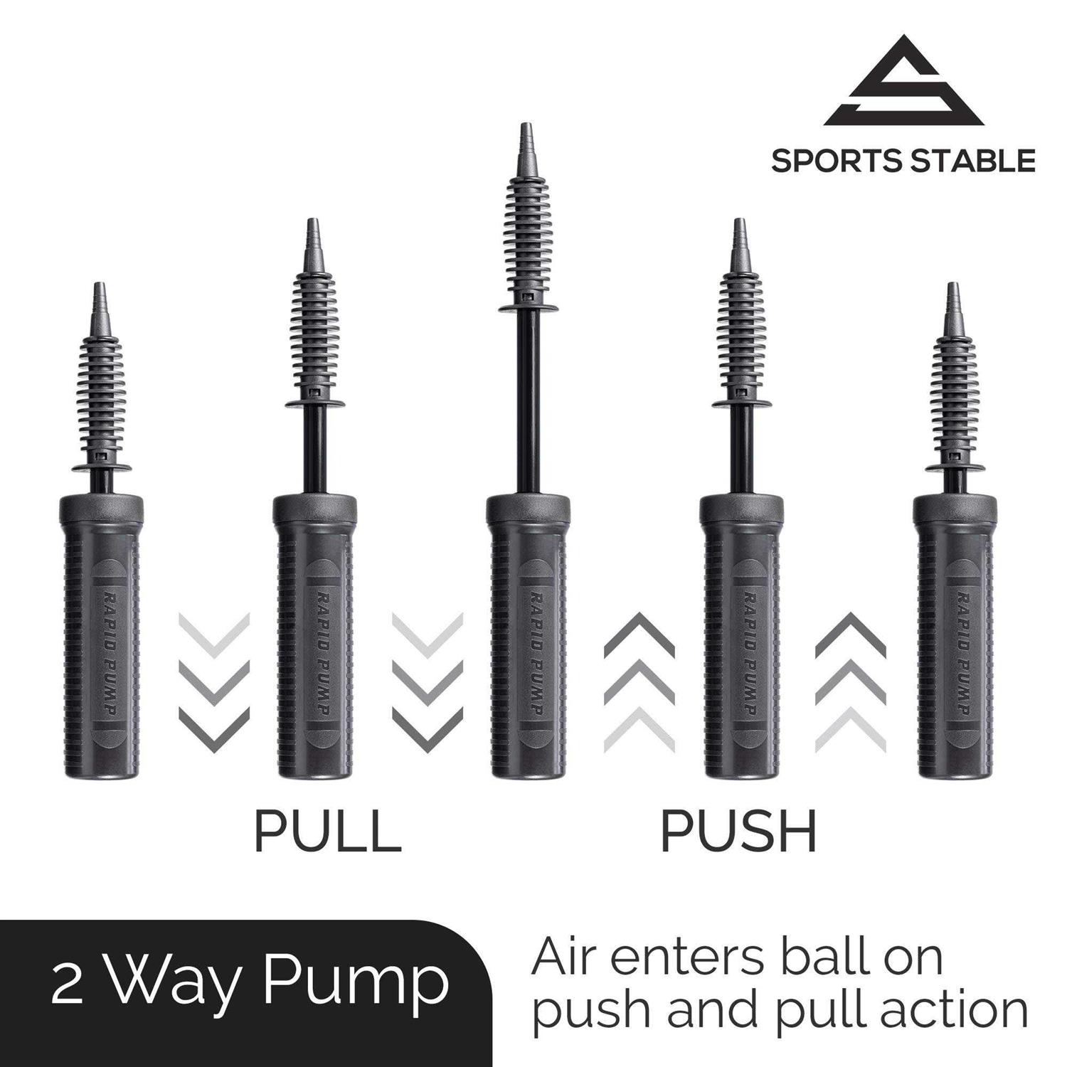Sports Stable Gymnastic Ball Pump Manual 2-Way Fast Air Pump for Yoga Pilates Air Balloons - Image 4