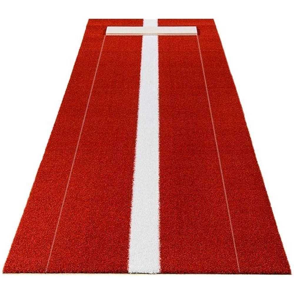 Premium Artificial Turf Softball Pitching Mat 3' x 10' Clay - Image 3