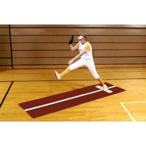 Premium Artificial Turf Softball Pitching Mat 3' x 10' Clay - Image 5