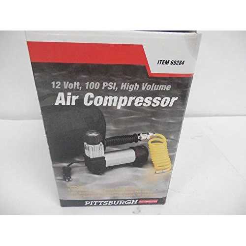 Pittsburgh 12 Volt 100 PSI High Volume Air Compressor - Image 3