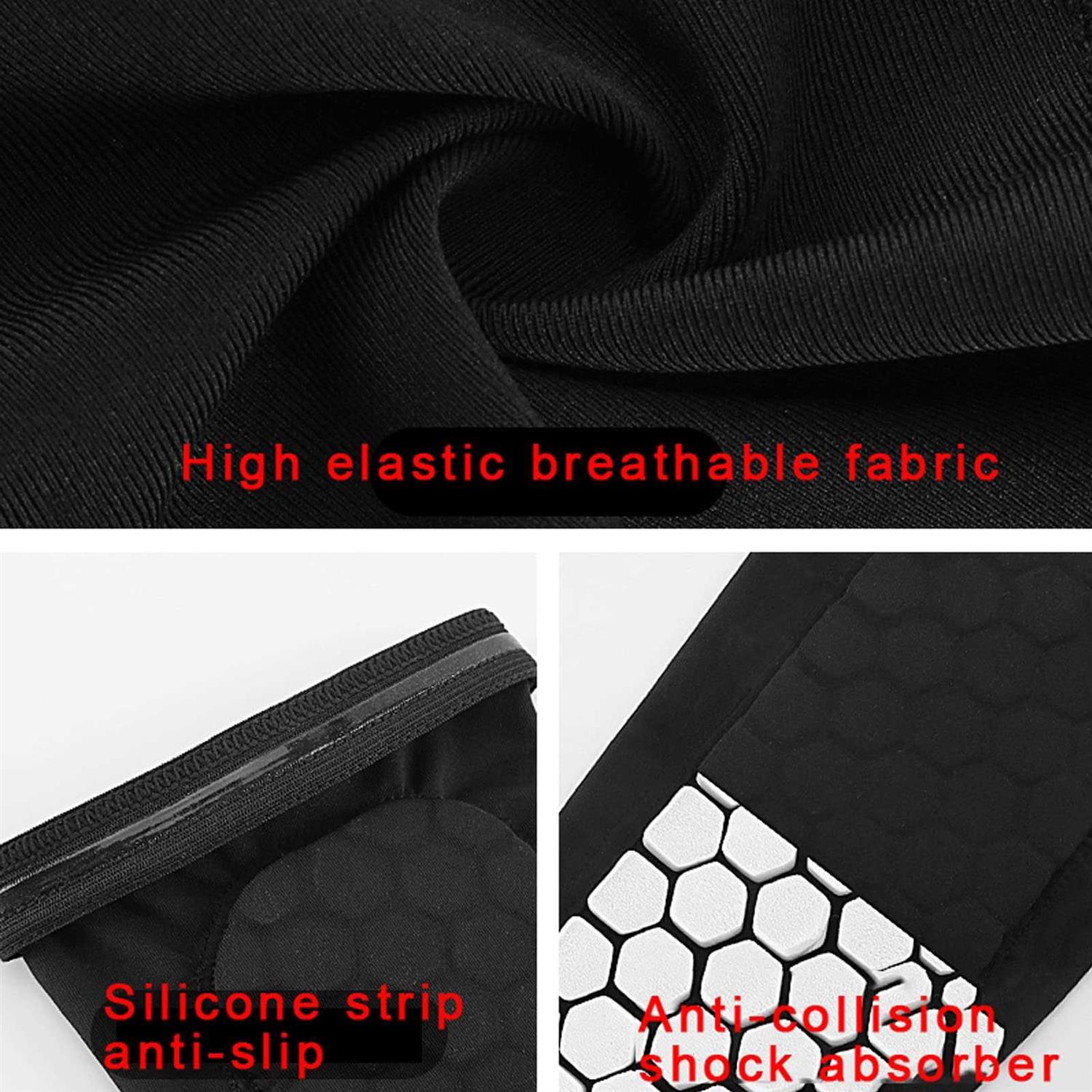 BOPEAN 2Pcs Soccer Shin Guards Pads for Kids Youth Adult Calf Sleeve Compression with Honeycomb Pads Support for Football Baseball Taekwondo Boxing - Image 5