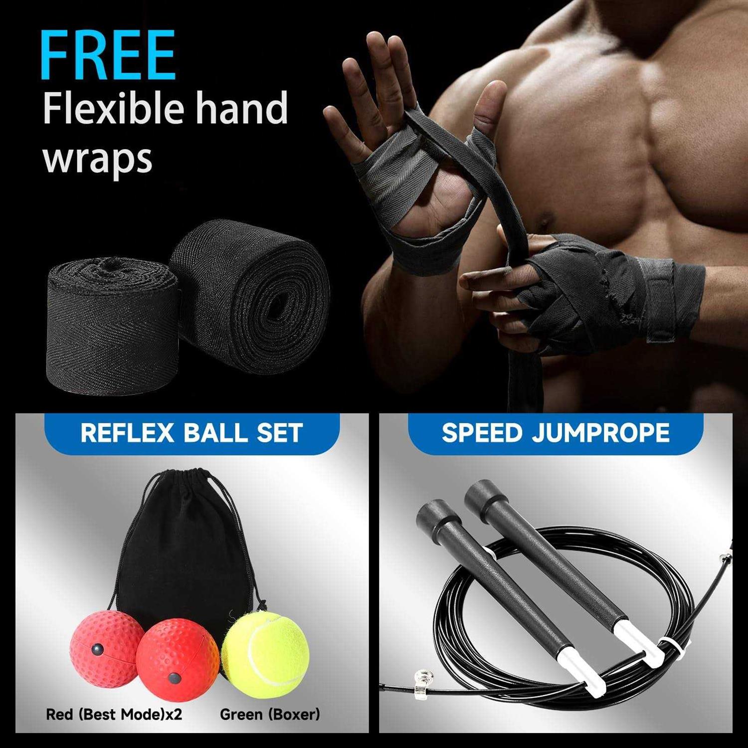 Mr Boxing King Punching Bag Set for Adults 4ft Heavy Boxing Bag Set 80 Lb Capacity - Image 4