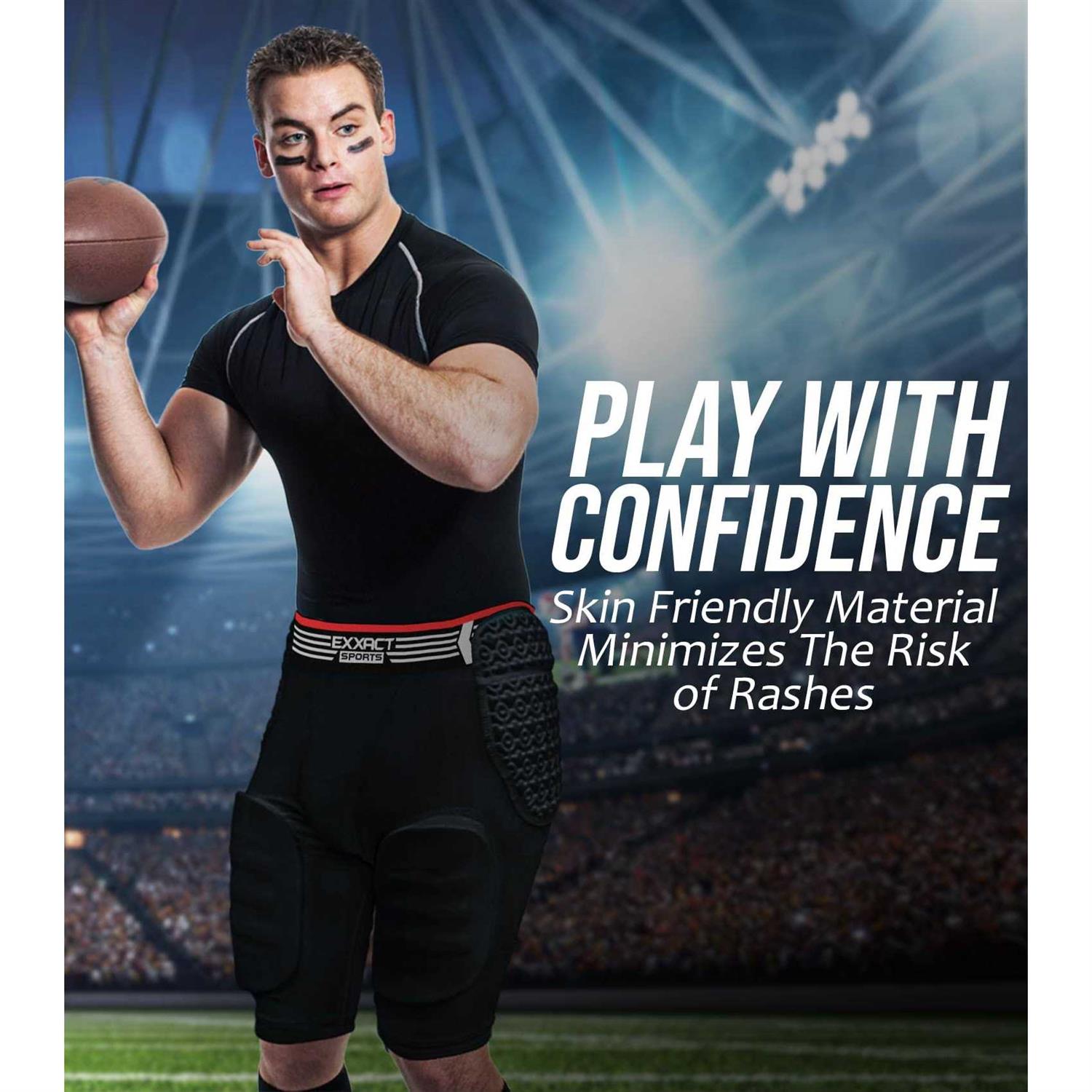 Exxact Sports 5-Pad Adult Football Girdle for Men - Image 4