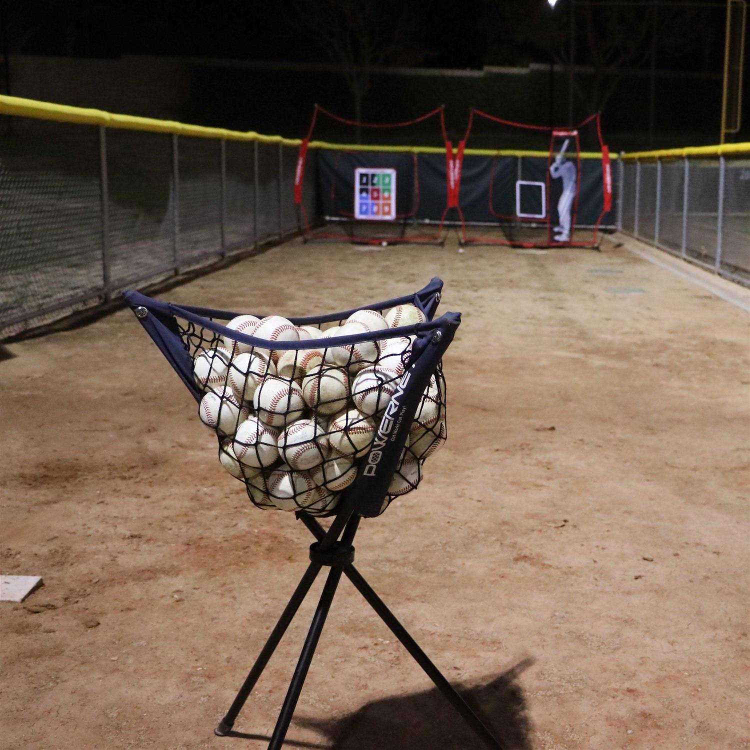 Powernet Baseball Softball Portable Batting Practice Ball Caddy - Image 4
