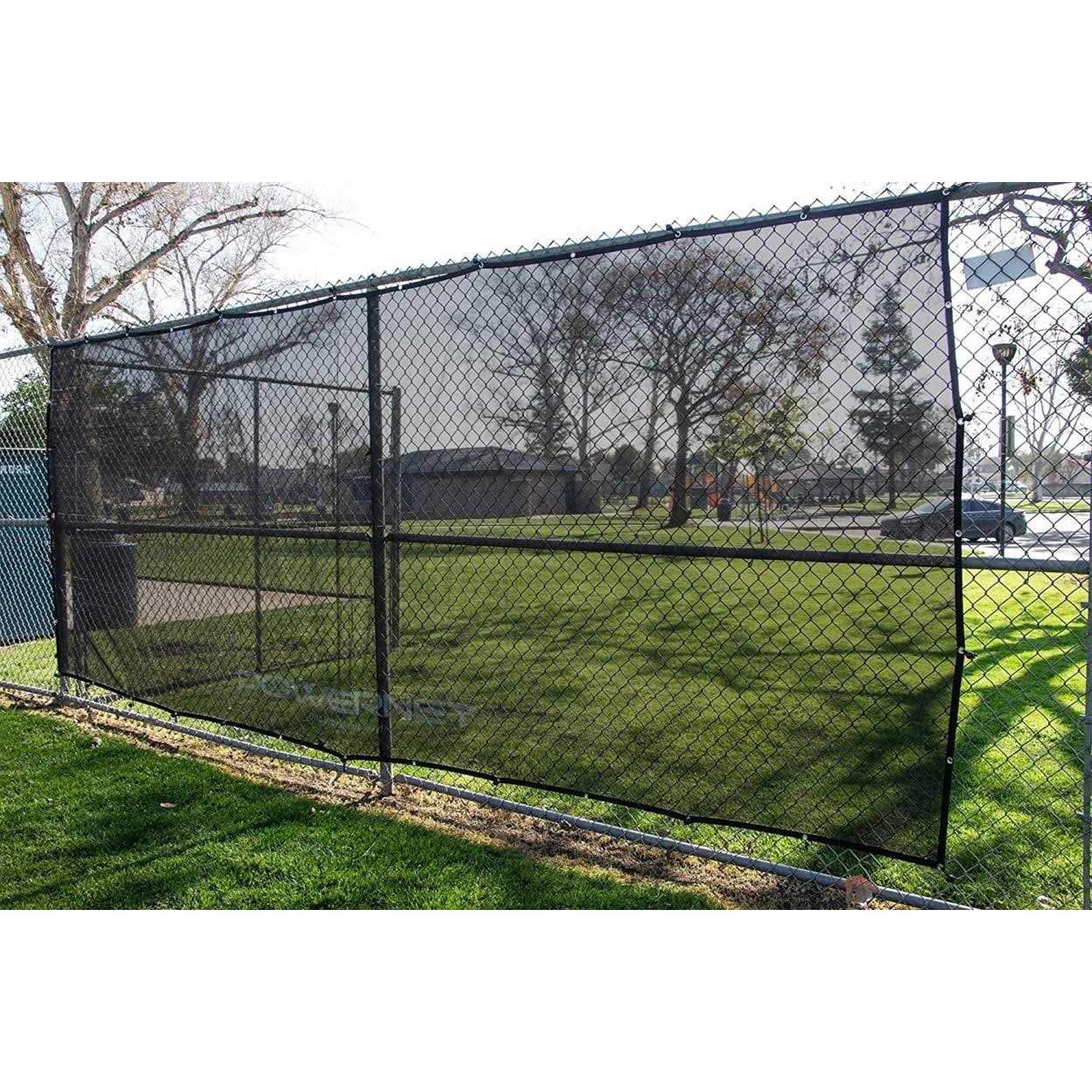 PowerNet Fence Shade Net Cover Portable Dugout Sun Screen with Ball Ties - Image 3