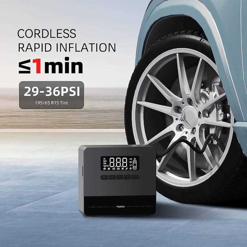 Hydsto 20PSI SUP Electric Air Pump High Pressure Paddle Board Pump - Image 4