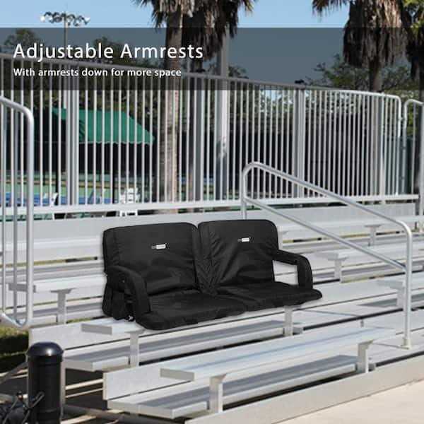 Vivohome Reclining Stadium Seat Chairs Backrest and Armrests - Image 5