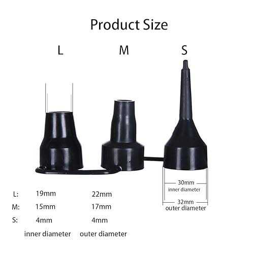 Helonge Air Pump Replacement Nozzles 3 Pack Inflatable Pump Nozzles Head - Image 5