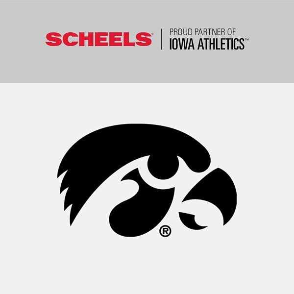 Iowa Hawkeyes Repeating Logo Mini-Size Rubber Basketball - Image 3