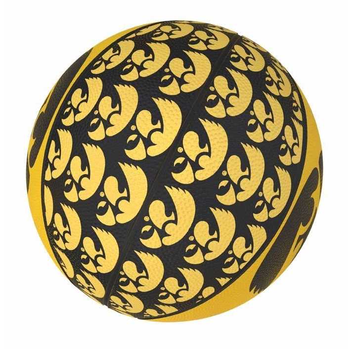 Iowa Hawkeyes Repeating Logo Mini-Size Rubber Basketball - Image 4
