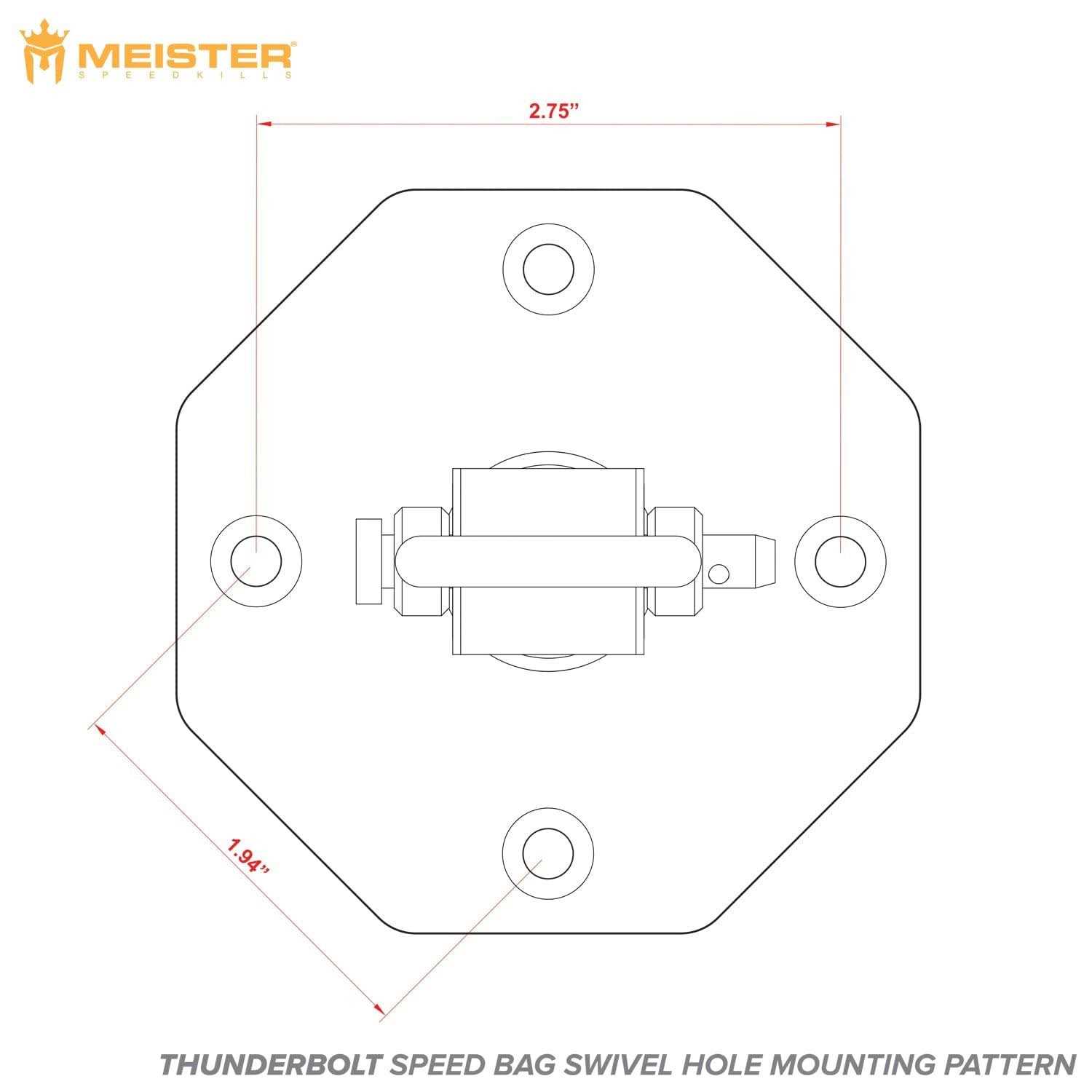 Meister SpeedKills Thunderbolt Triple-Bearing Speed Bag Swivel - Image 5